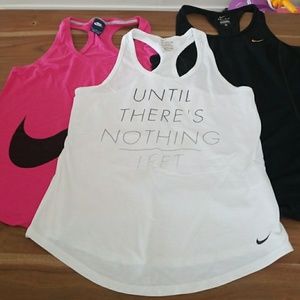 Lot of 3 Nike workout tank tops